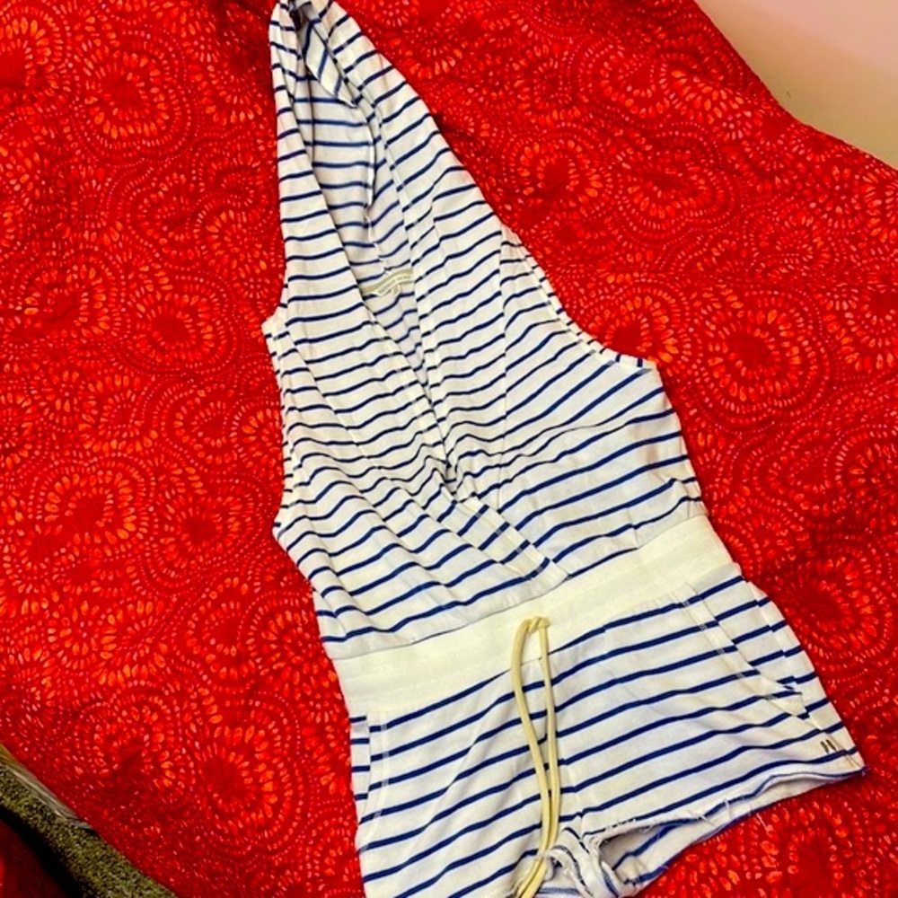 Victoria Secret Striped Jumper Shorts Hoodie